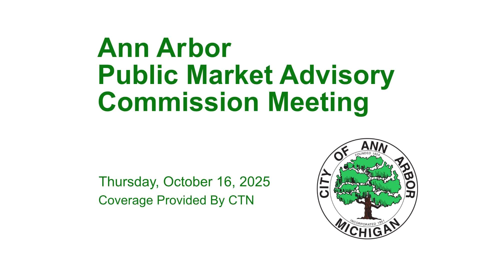 Thumbnail image for Public Market Advisory Commission Meeting 10/16/25