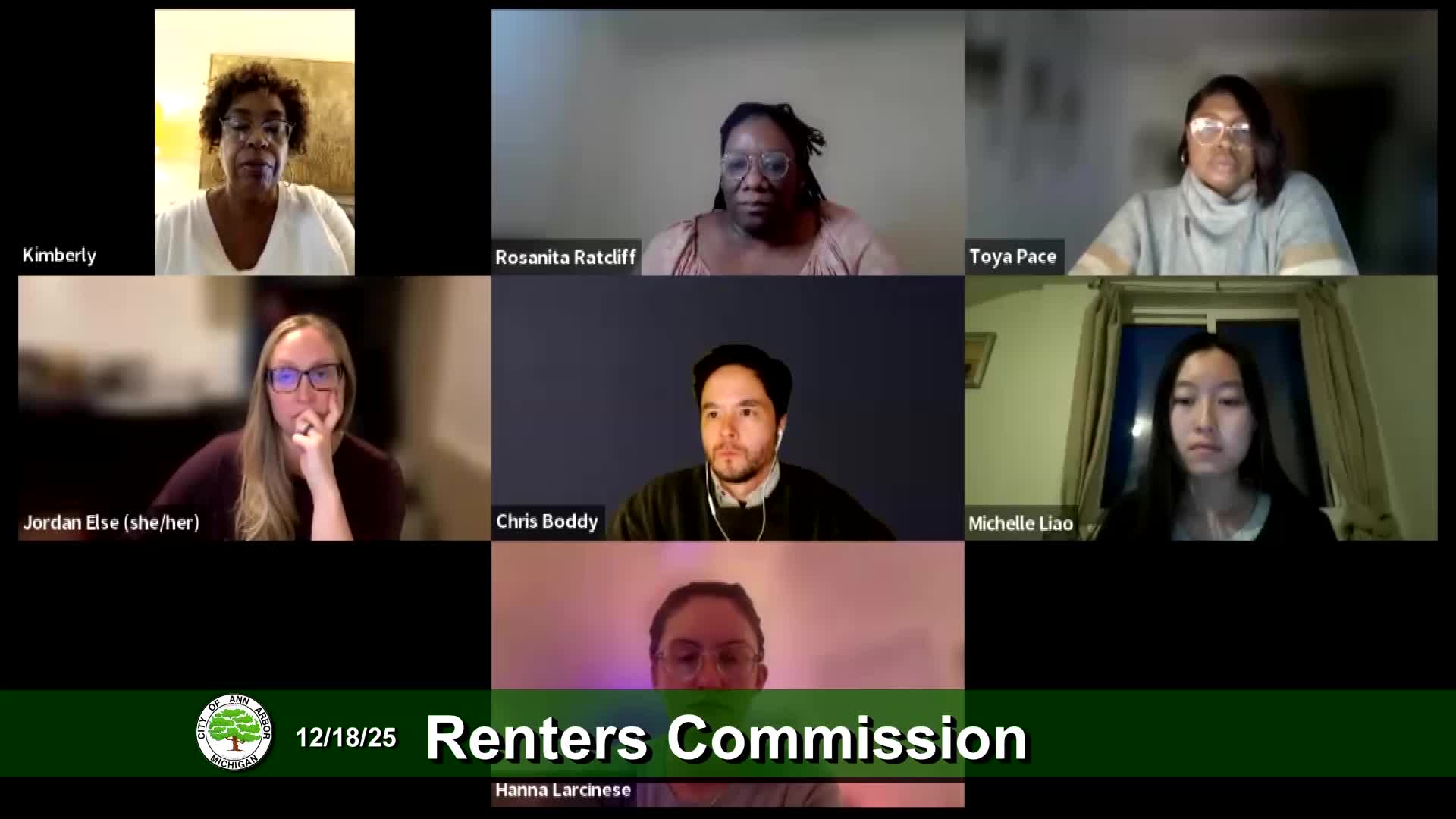 Thumbnail image for Renters Commission Meeting 12/18/25