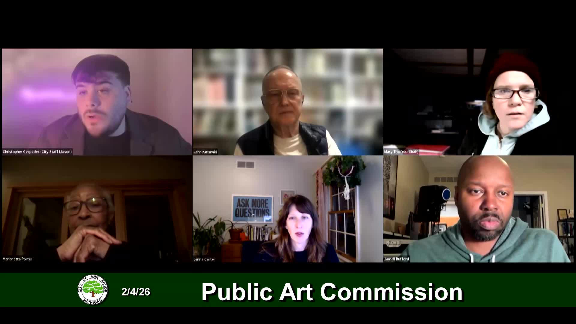 Public Art Commission Meeting 2/4/26