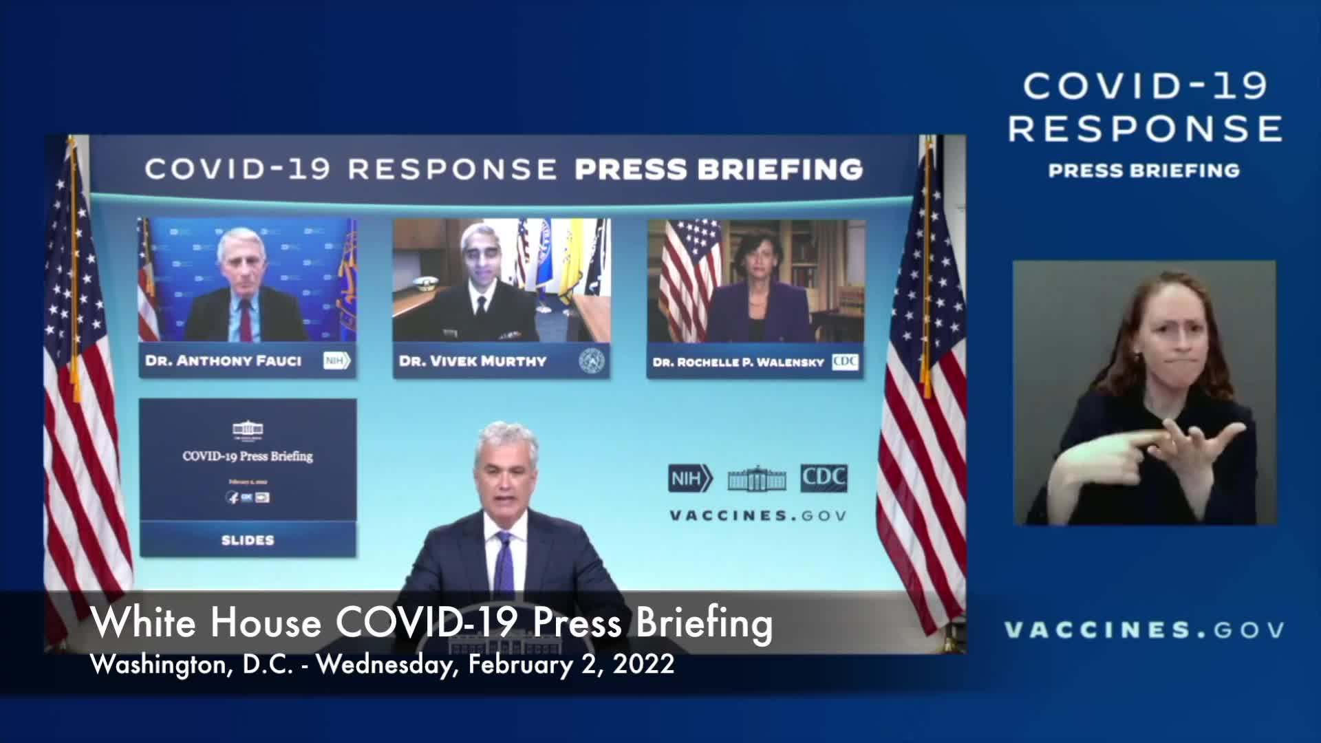 Thumbnail image for White House COVID-19 Response Team Press Briefing: February 2, 2022