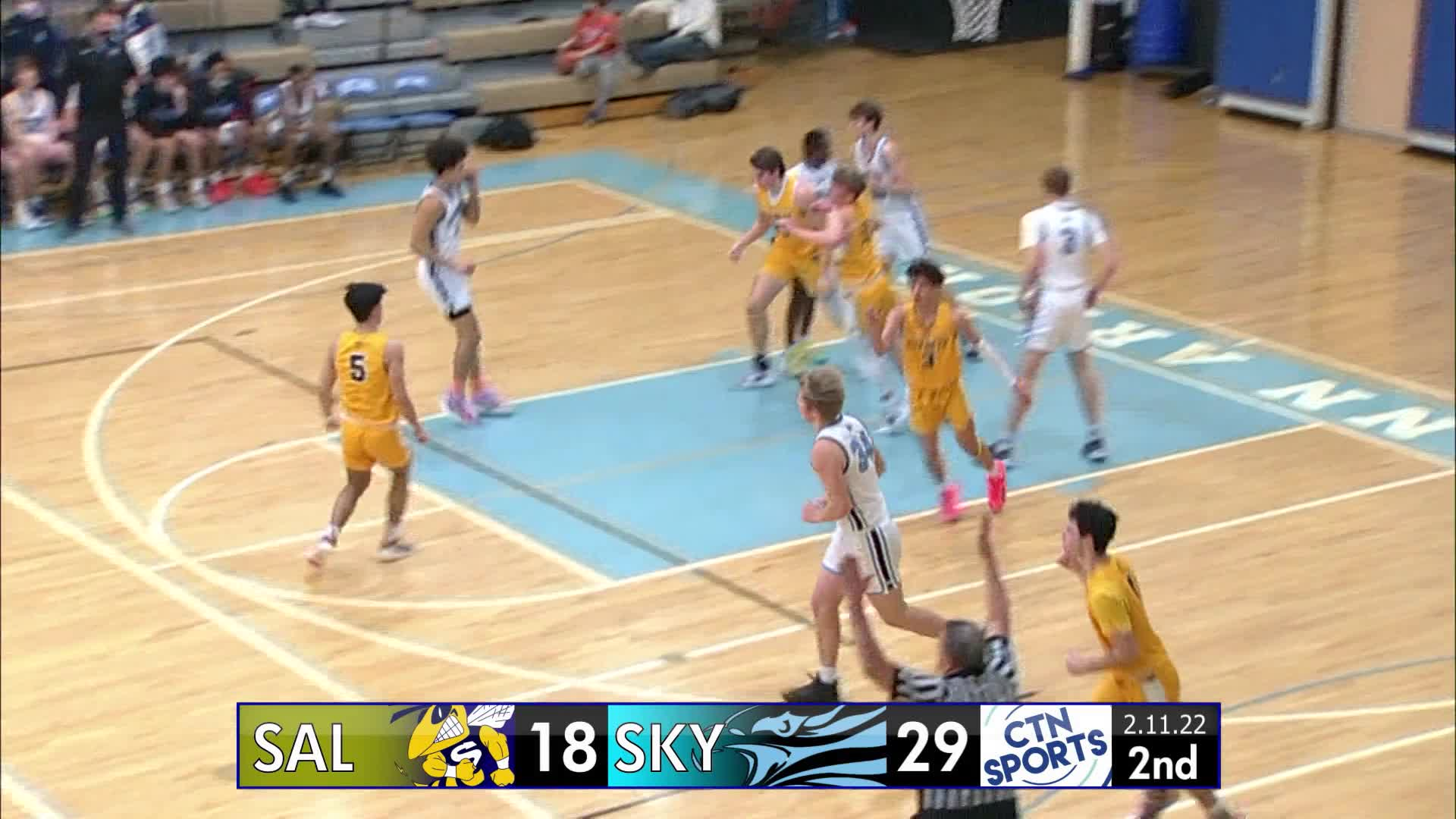 Thumbnail image for High School Men's Basketball: Saline at Skyline February 11, 2022