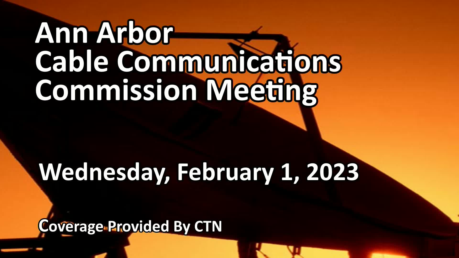 Thumbnail image for Cable Communications Commission Meeting 2/1/23